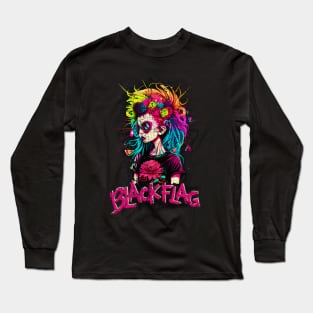 Punk Rock Ladies - Black Flag Long Sleeve T-Shirt